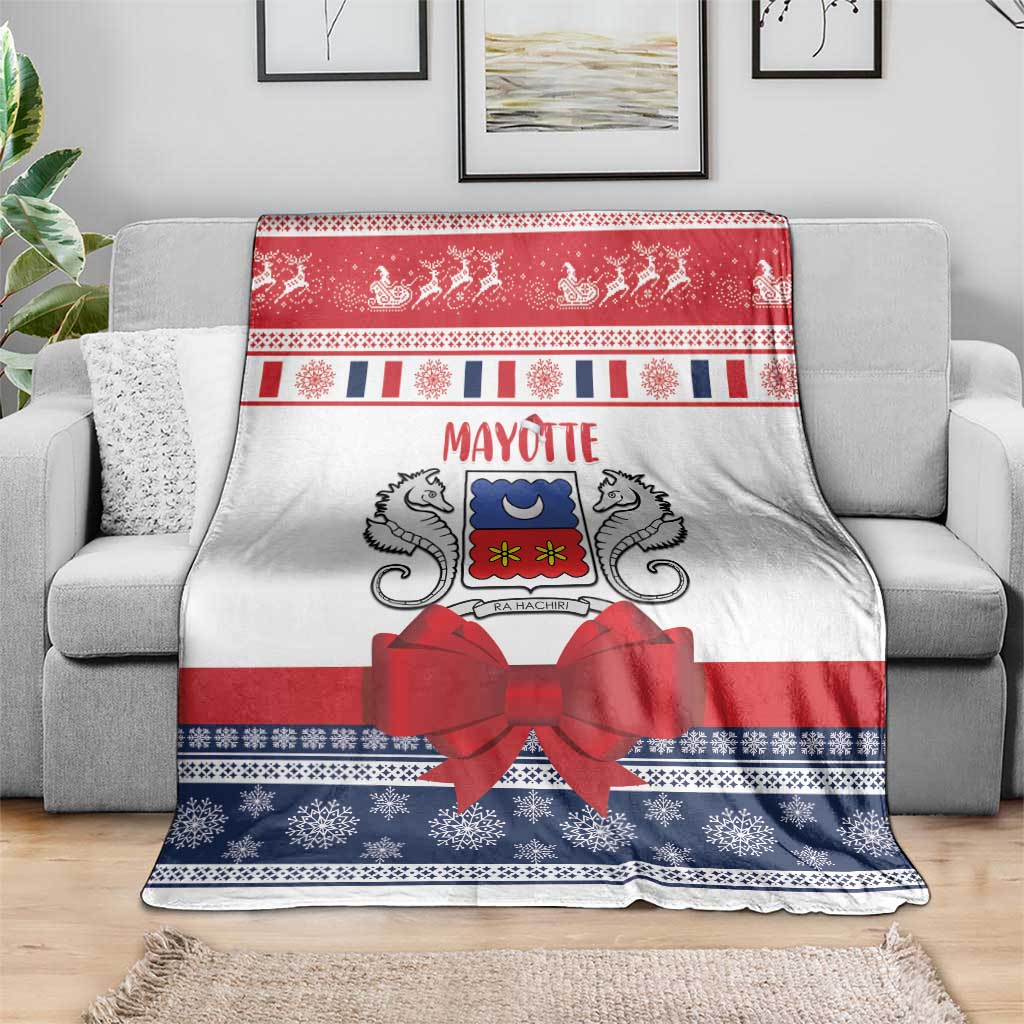 Mayotte Christmas Blanket Joyeux Noel - Wonder Print Shop