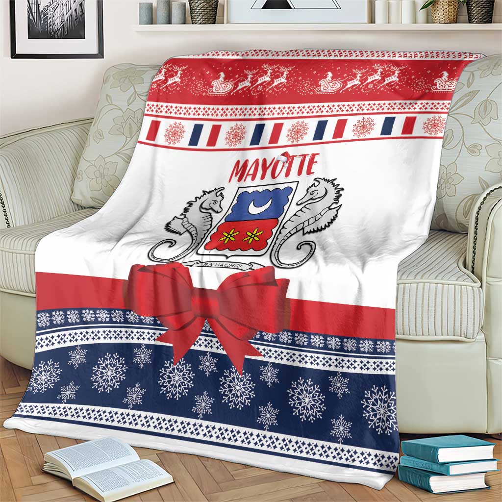 Mayotte Christmas Blanket Joyeux Noel - Wonder Print Shop