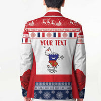 Personalized Mayotte Christmas Blazer Joyeux Noel - Wonder Print Shop