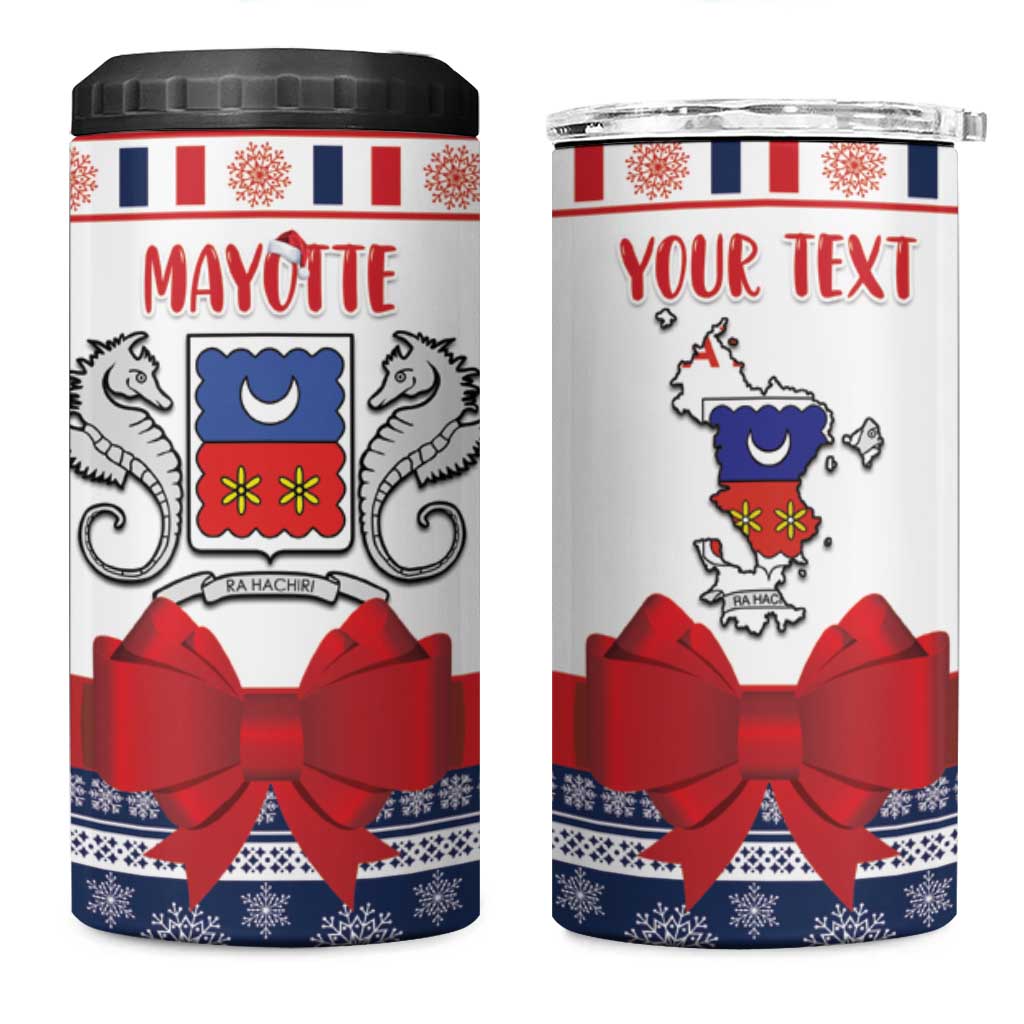Personalized Mayotte Christmas 4 in 1 Can Cooler Tumbler Joyeux Noel - Wonder Print Shop