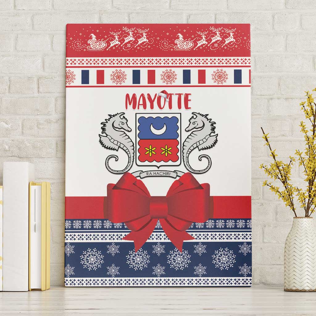 Mayotte Christmas Canvas Wall Art Joyeux Noel - Wonder Print Shop