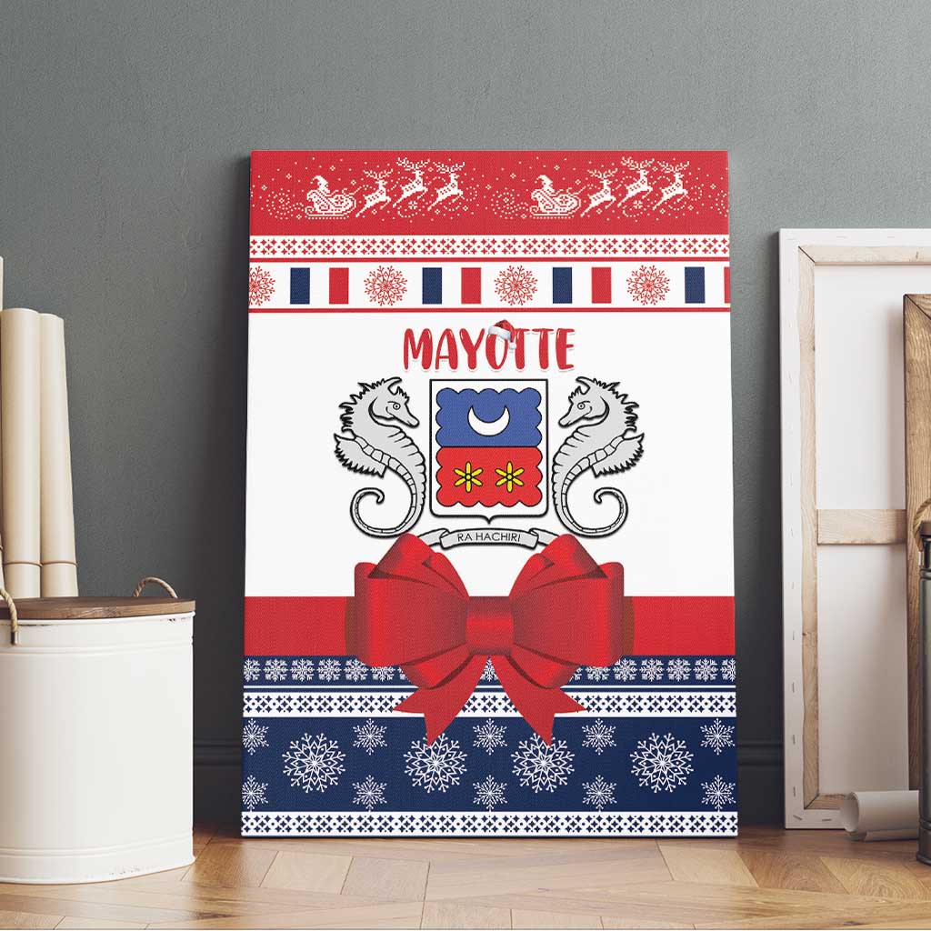 Mayotte Christmas Canvas Wall Art Joyeux Noel - Wonder Print Shop