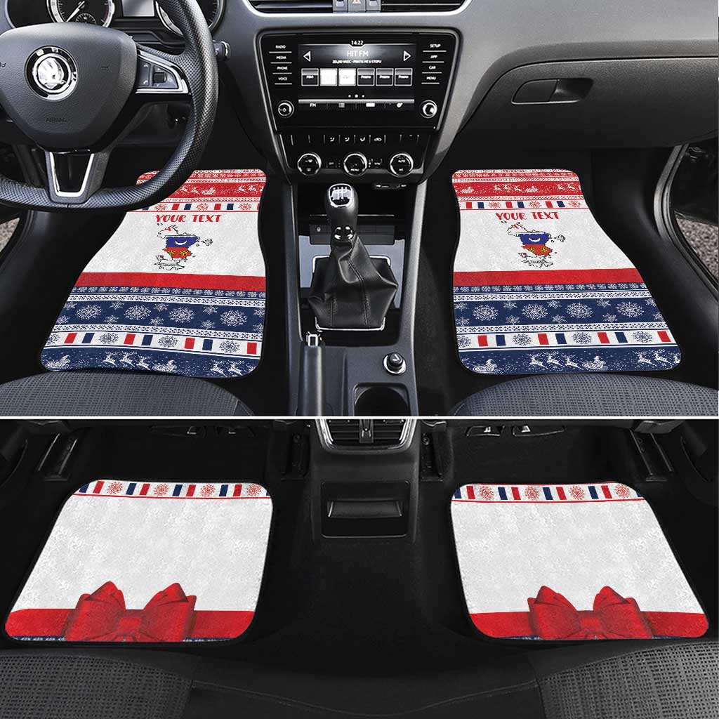 Personalized Mayotte Christmas Car Mats Joyeux Noel - Wonder Print Shop