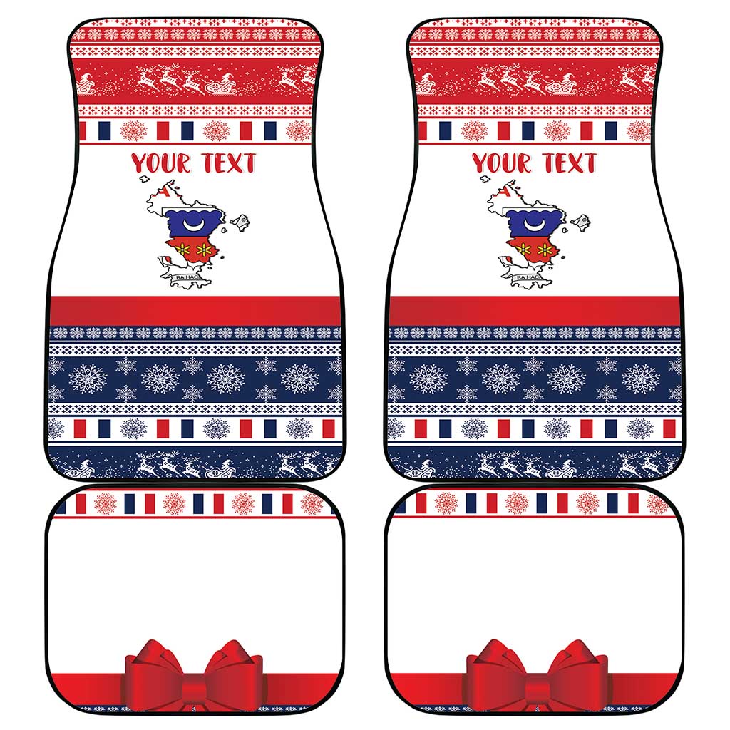 Personalized Mayotte Christmas Car Mats Joyeux Noel - Wonder Print Shop