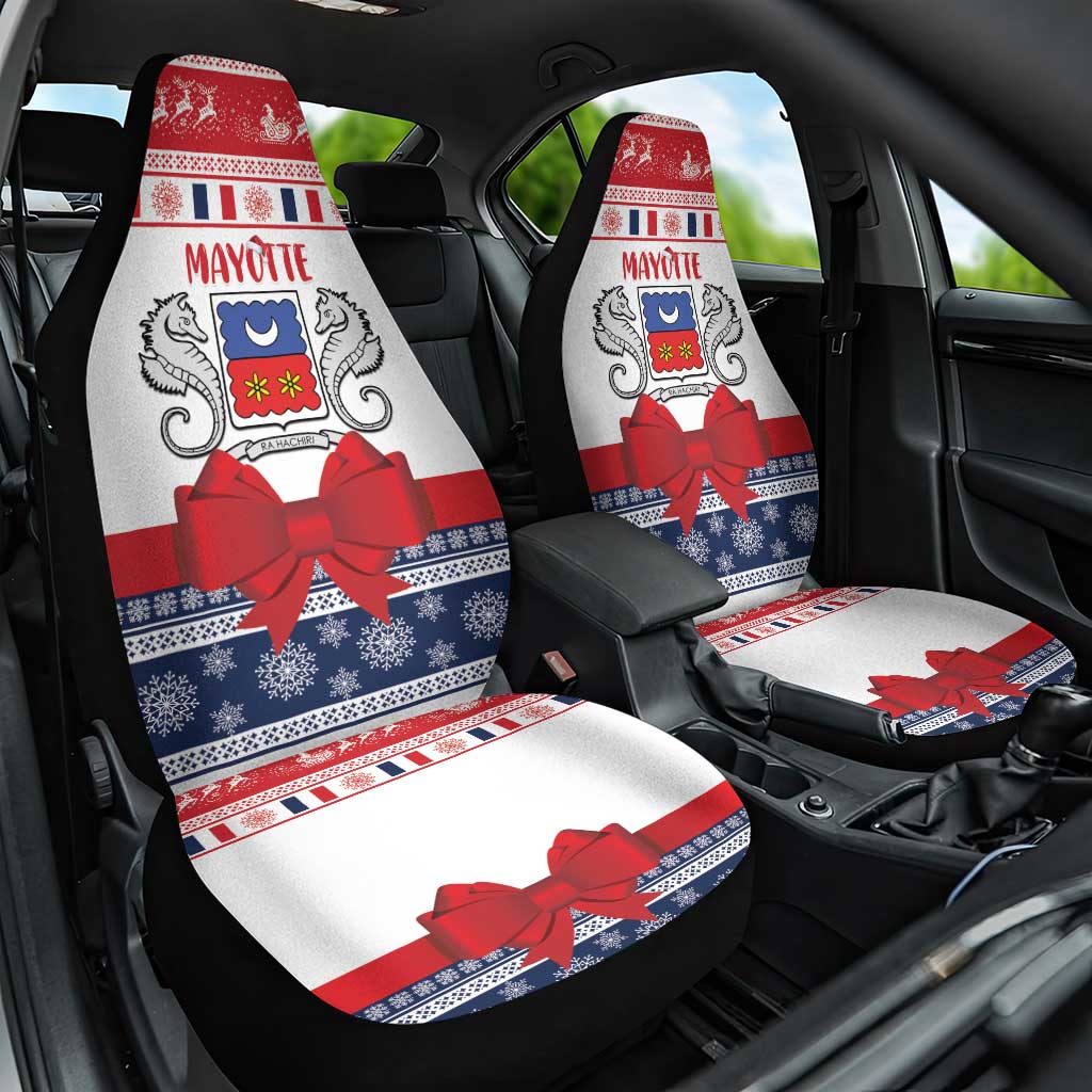 Mayotte Christmas Car Seat Cover Joyeux Noel - Wonder Print Shop