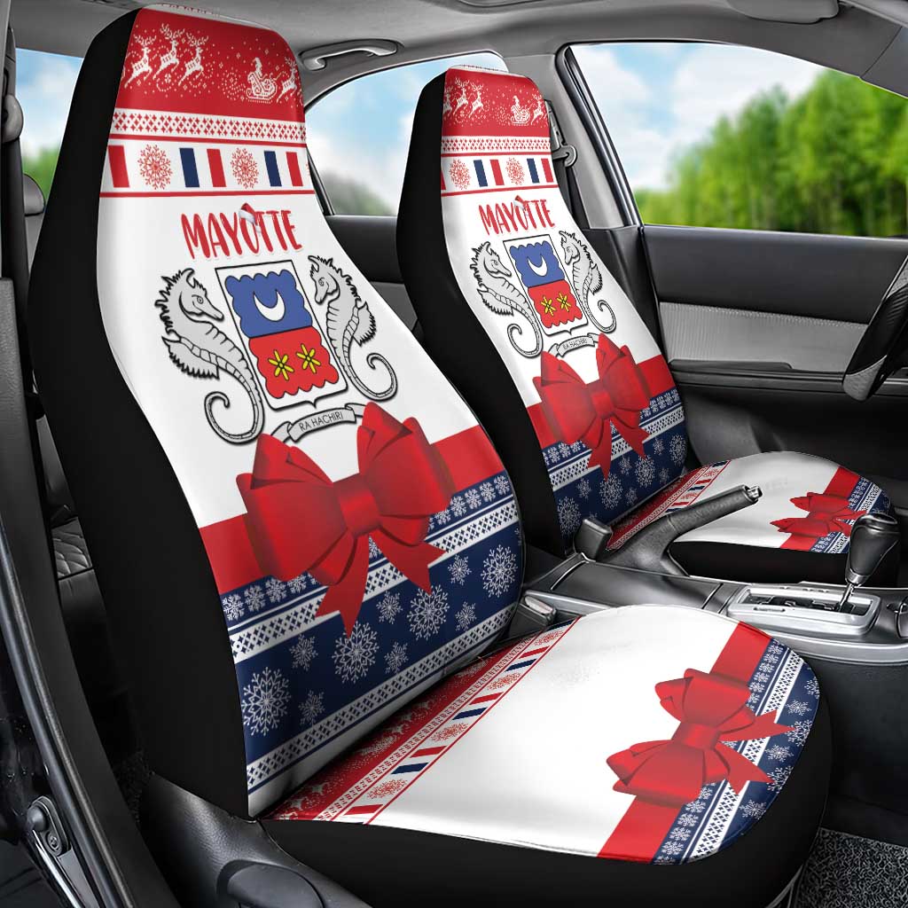 Mayotte Christmas Car Seat Cover Joyeux Noel - Wonder Print Shop