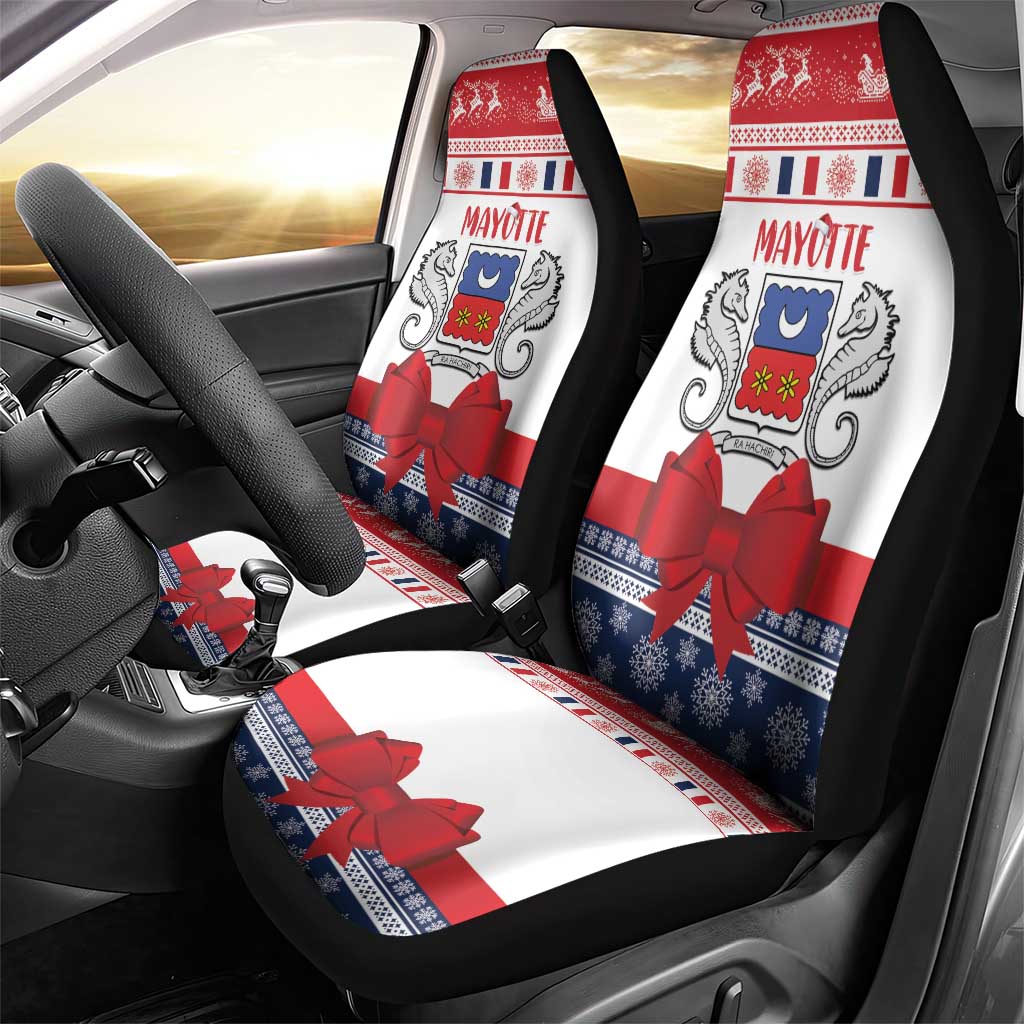 Mayotte Christmas Car Seat Cover Joyeux Noel - Wonder Print Shop