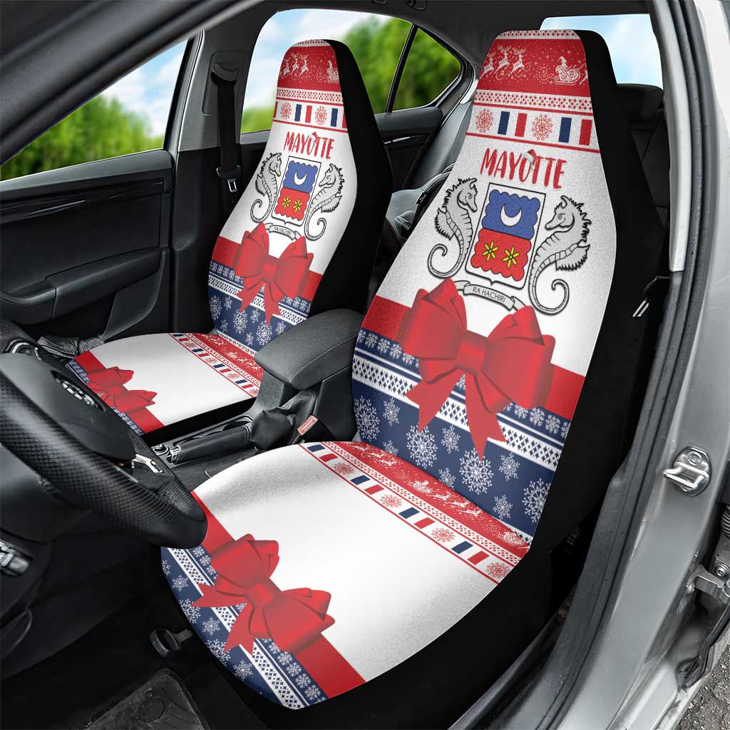 Mayotte Christmas Car Seat Cover Joyeux Noel - Wonder Print Shop