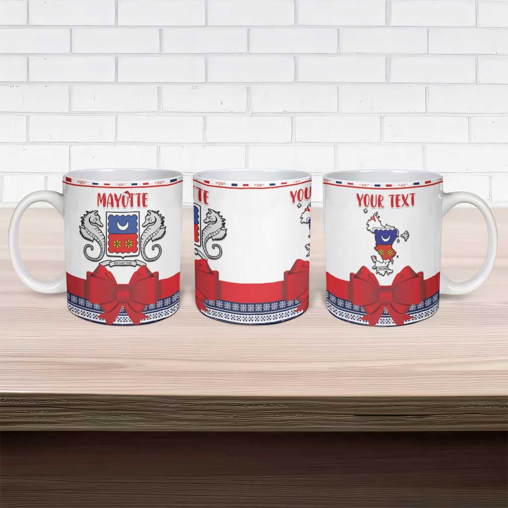Personalized Mayotte Christmas Ceramic Mug Joyeux Noel - Wonder Print Shop