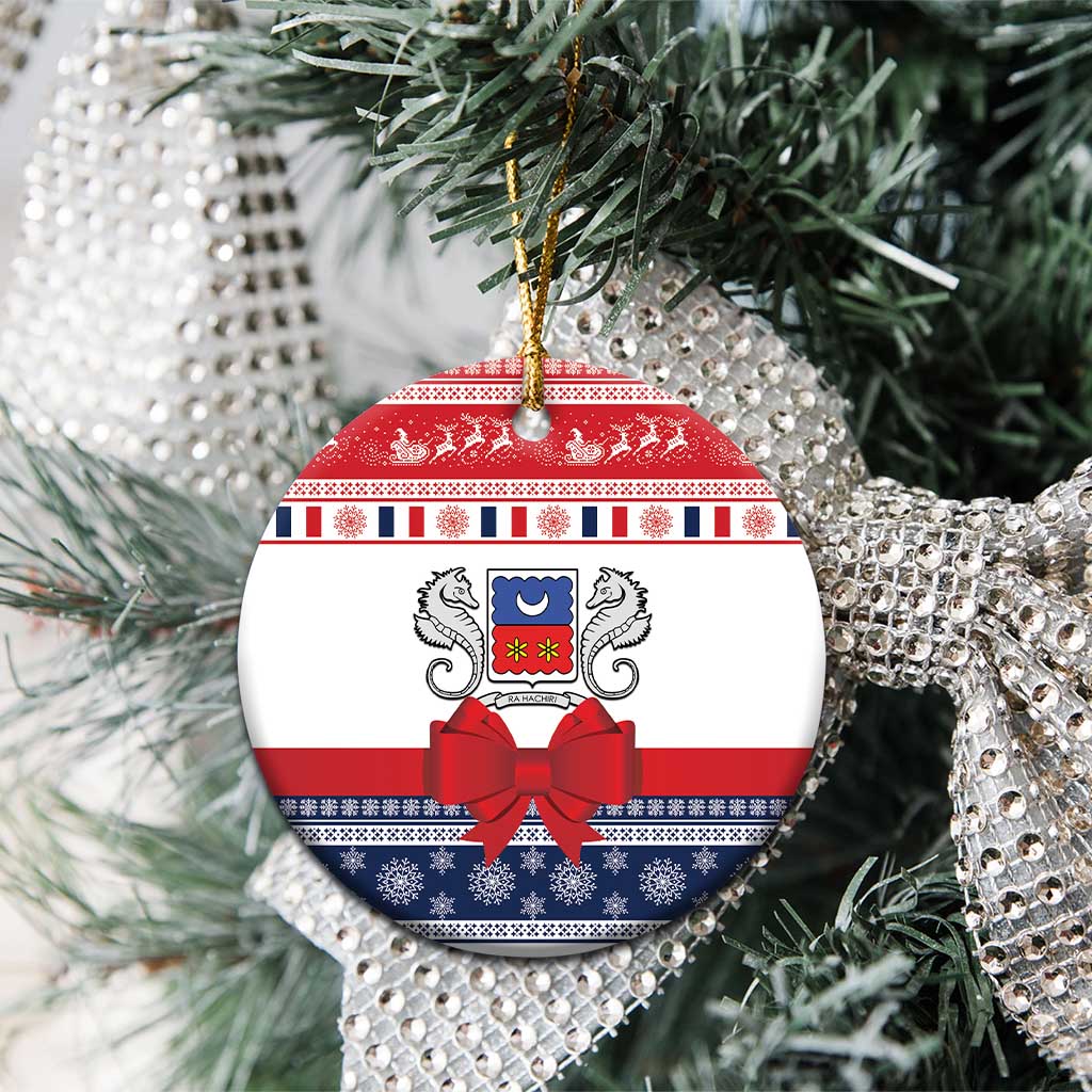 Mayotte Christmas Ceramic Ornament Joyeux Noel - Wonder Print Shop