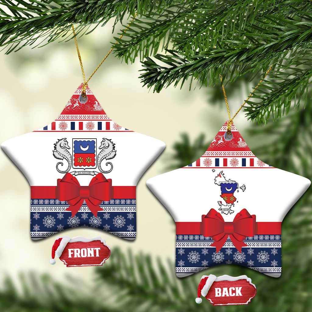 Mayotte Christmas Ceramic Ornament Joyeux Noel - Wonder Print Shop