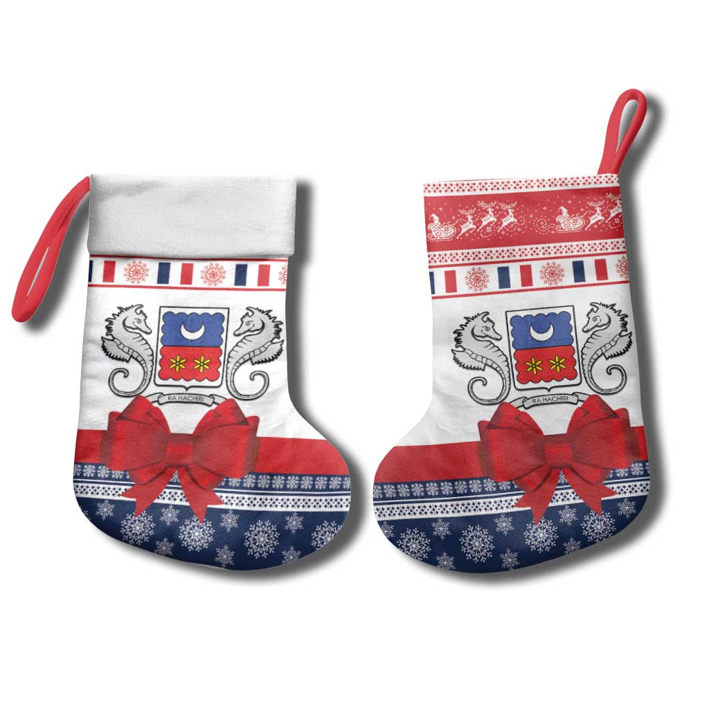 Mayotte Christmas Stocking Joyeux Noel - Wonder Print Shop