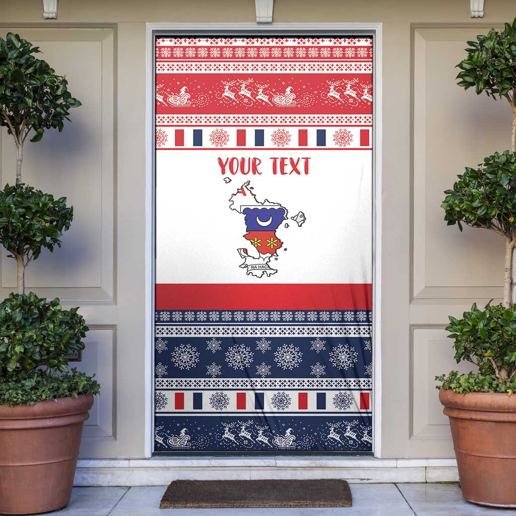 Personalized Mayotte Christmas Door Cover Joyeux Noel - Wonder Print Shop