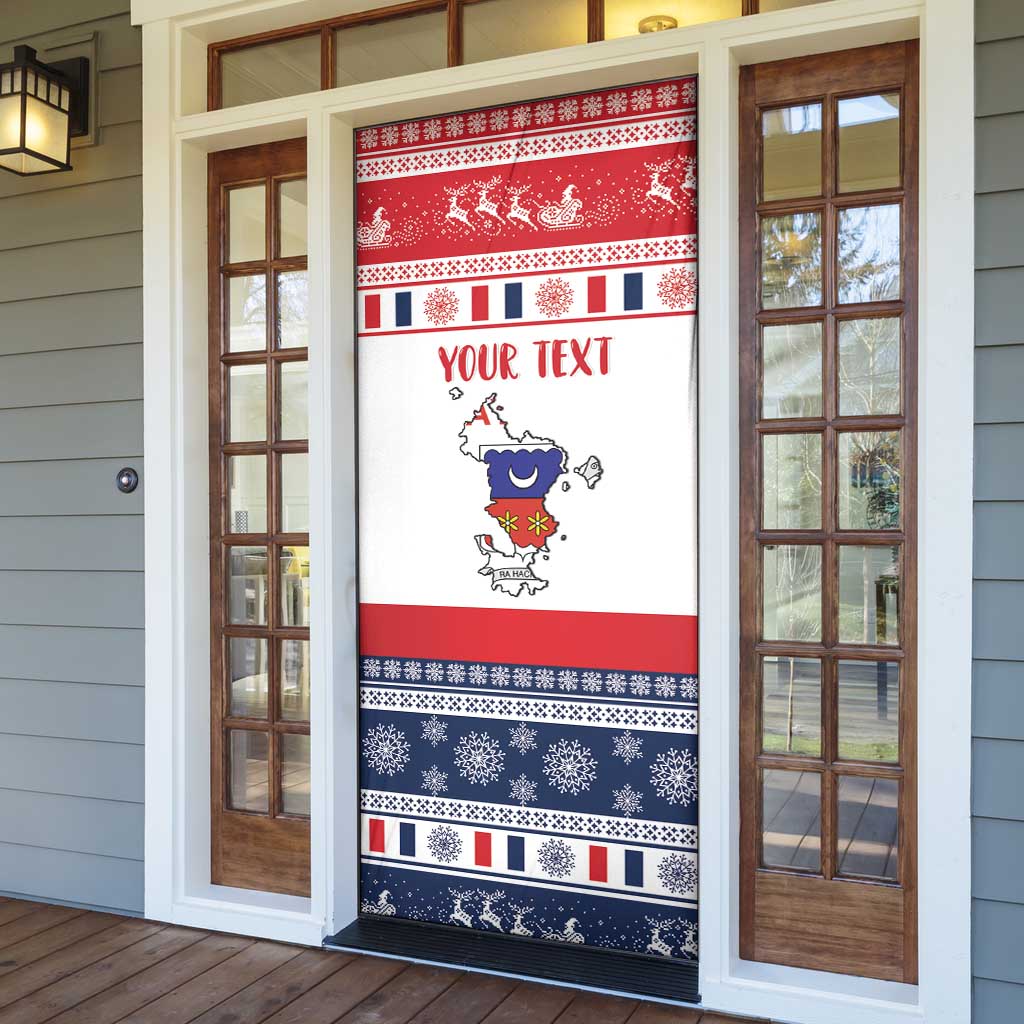 Personalized Mayotte Christmas Door Cover Joyeux Noel - Wonder Print Shop