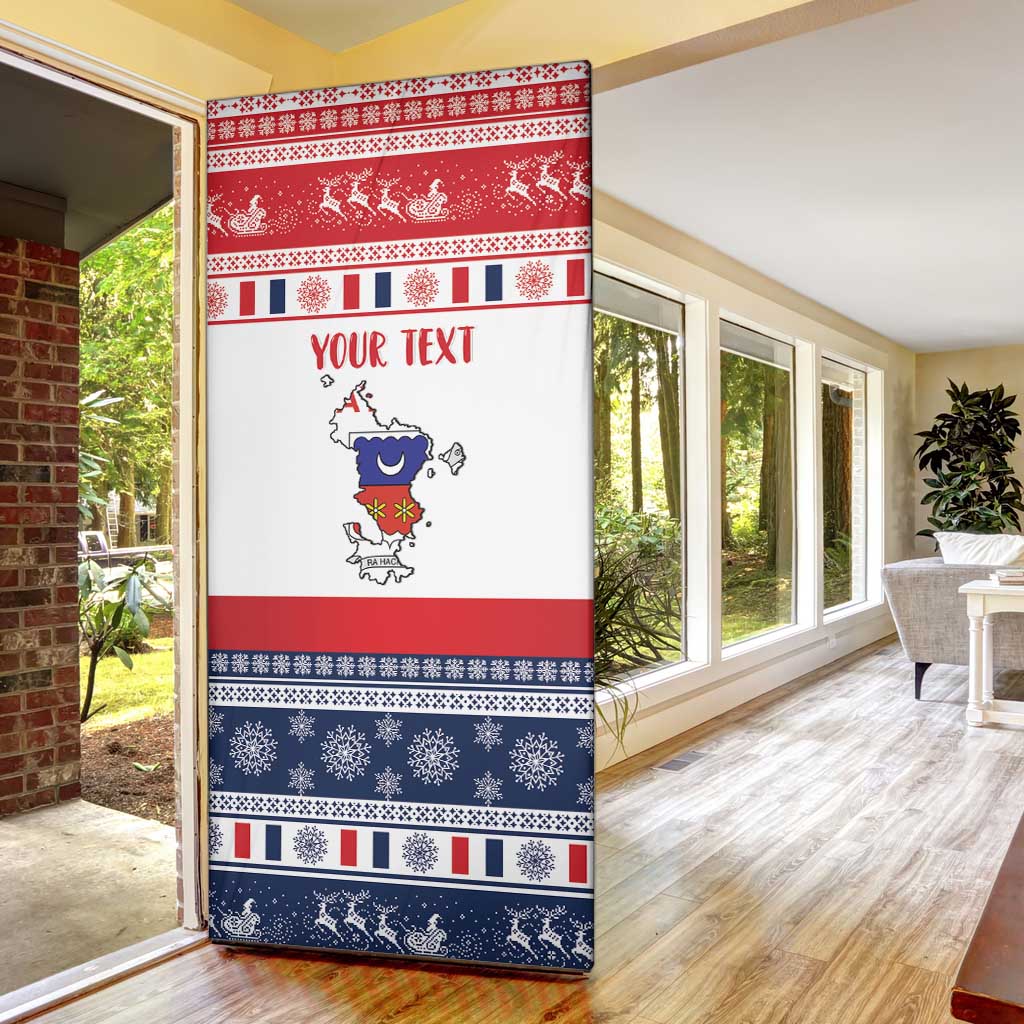 Personalized Mayotte Christmas Door Cover Joyeux Noel - Wonder Print Shop
