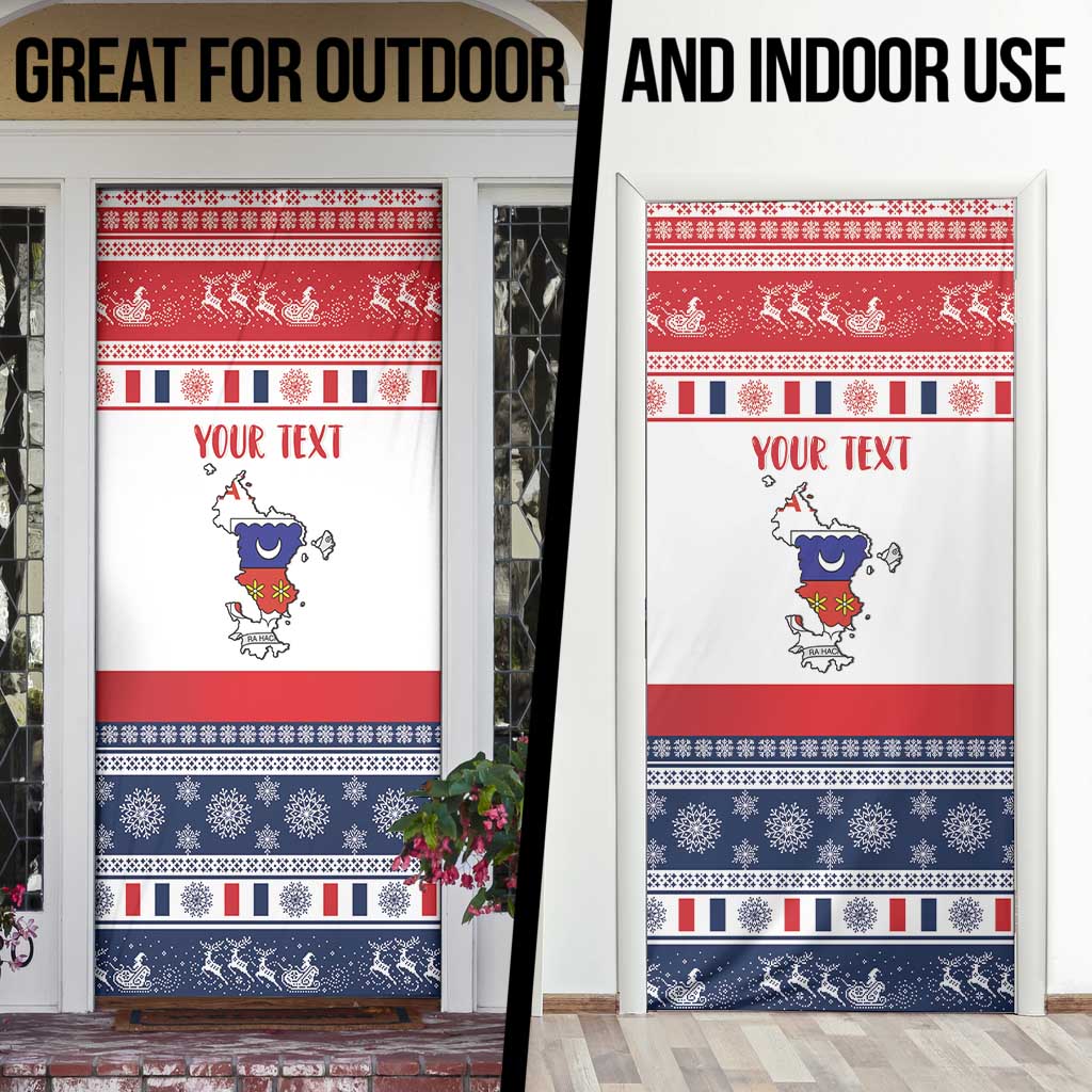 Personalized Mayotte Christmas Door Cover Joyeux Noel - Wonder Print Shop