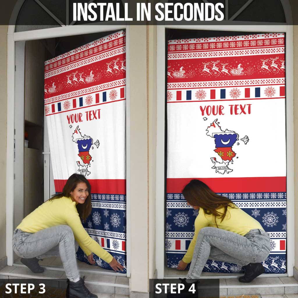 Personalized Mayotte Christmas Door Cover Joyeux Noel - Wonder Print Shop