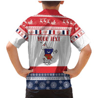 Personalized Mayotte Christmas Family Matching Mermaid Dress and Hawaiian Shirt Joyeux Noel - Wonder Print Shop