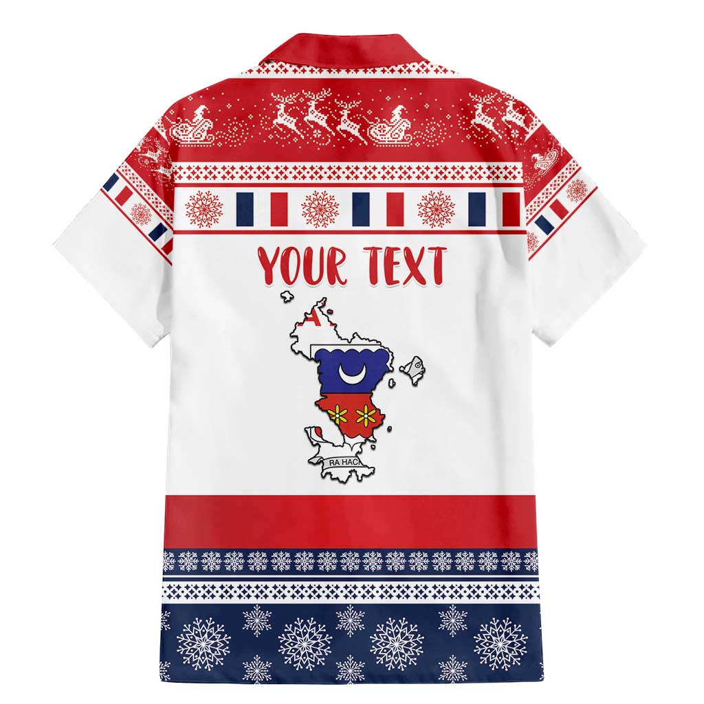 Personalized Mayotte Christmas Family Matching Mermaid Dress and Hawaiian Shirt Joyeux Noel - Wonder Print Shop
