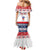 Personalized Mayotte Christmas Family Matching Mermaid Dress and Hawaiian Shirt Joyeux Noel - Wonder Print Shop