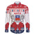 Personalized Mayotte Christmas Family Matching Off The Shoulder Long Sleeve Dress and Hawaiian Shirt Joyeux Noel - Wonder Print Shop