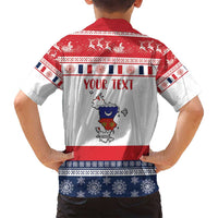 Personalized Mayotte Christmas Family Matching Off Shoulder Maxi Dress and Hawaiian Shirt Joyeux Noel - Wonder Print Shop
