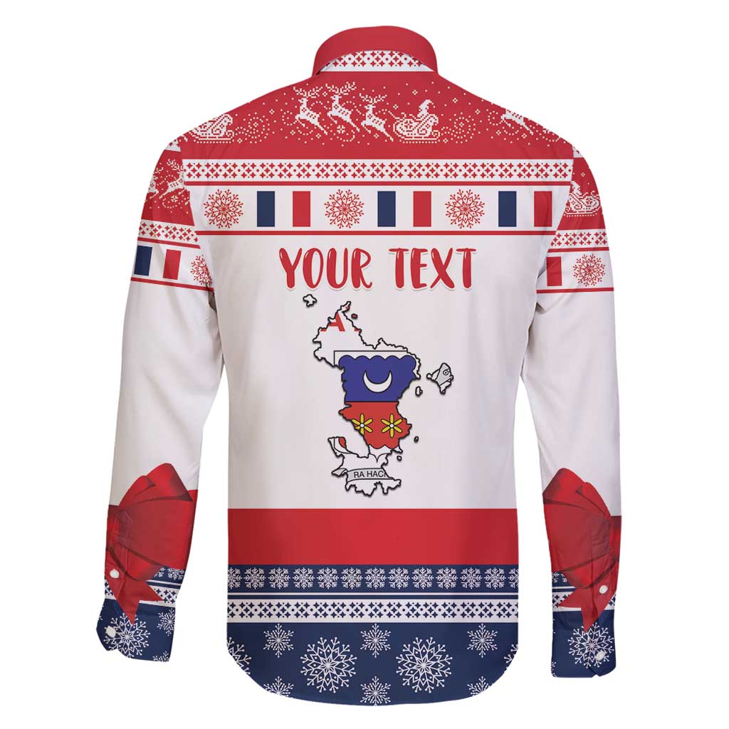 Personalized Mayotte Christmas Family Matching Off Shoulder Maxi Dress and Hawaiian Shirt Joyeux Noel - Wonder Print Shop