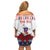 Personalized Mayotte Christmas Family Matching Off Shoulder Short Dress and Hawaiian Shirt Joyeux Noel - Wonder Print Shop