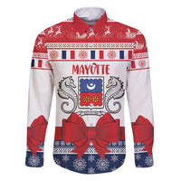 Personalized Mayotte Christmas Family Matching Puletasi and Hawaiian Shirt Joyeux Noel - Wonder Print Shop