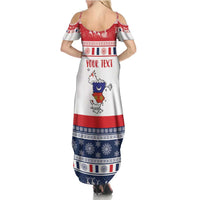 Personalized Mayotte Christmas Family Matching Summer Maxi Dress and Hawaiian Shirt Joyeux Noel - Wonder Print Shop