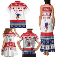 Personalized Mayotte Christmas Family Matching Tank Maxi Dress and Hawaiian Shirt Joyeux Noel - Wonder Print Shop