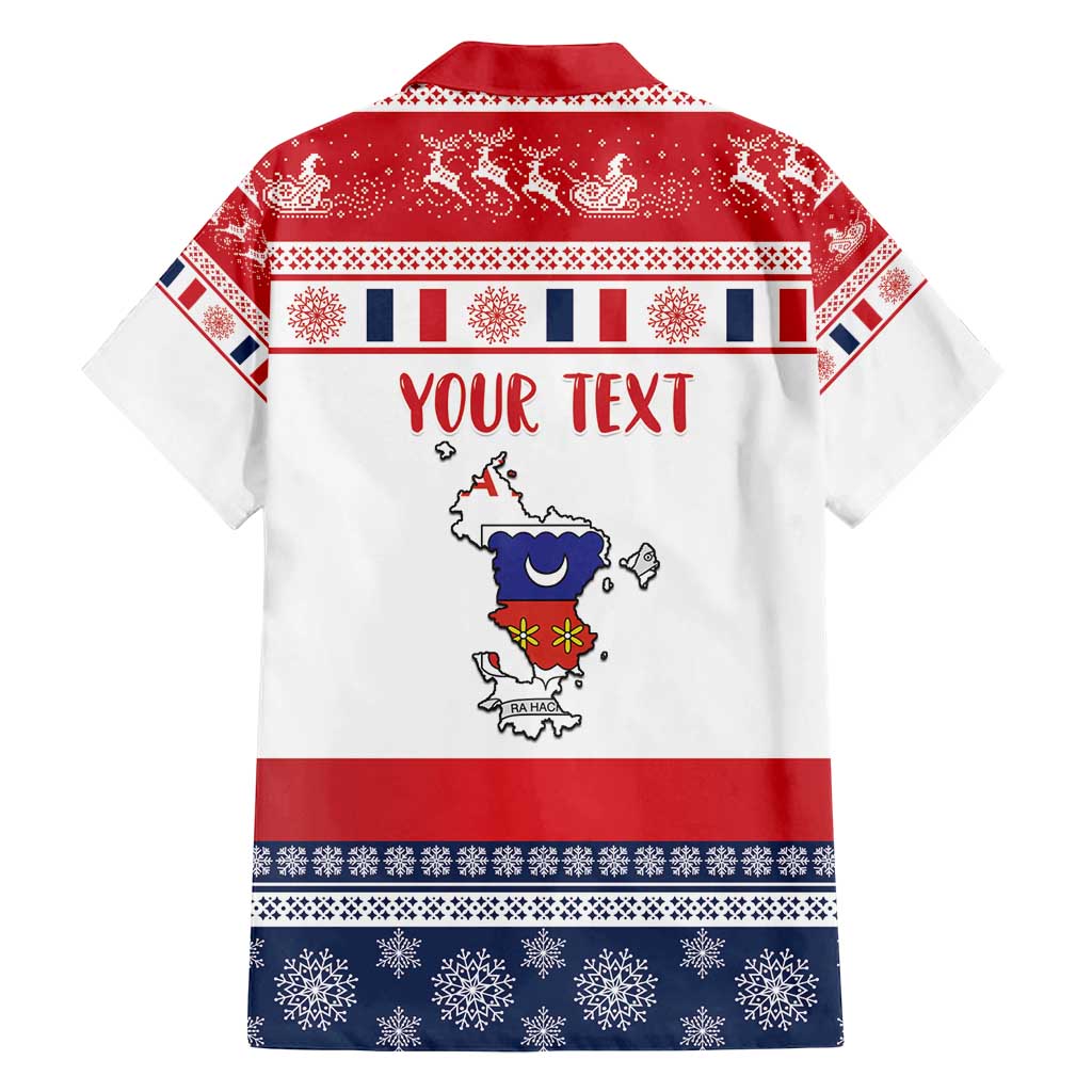 Personalized Mayotte Christmas Family Matching Tank Maxi Dress and Hawaiian Shirt Joyeux Noel - Wonder Print Shop