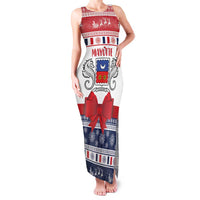 Personalized Mayotte Christmas Family Matching Tank Maxi Dress and Hawaiian Shirt Joyeux Noel - Wonder Print Shop