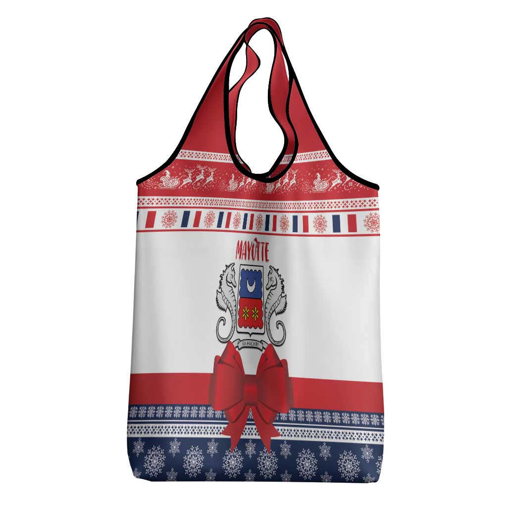 Mayotte Christmas Grocery Bag Joyeux Noel - Wonder Print Shop