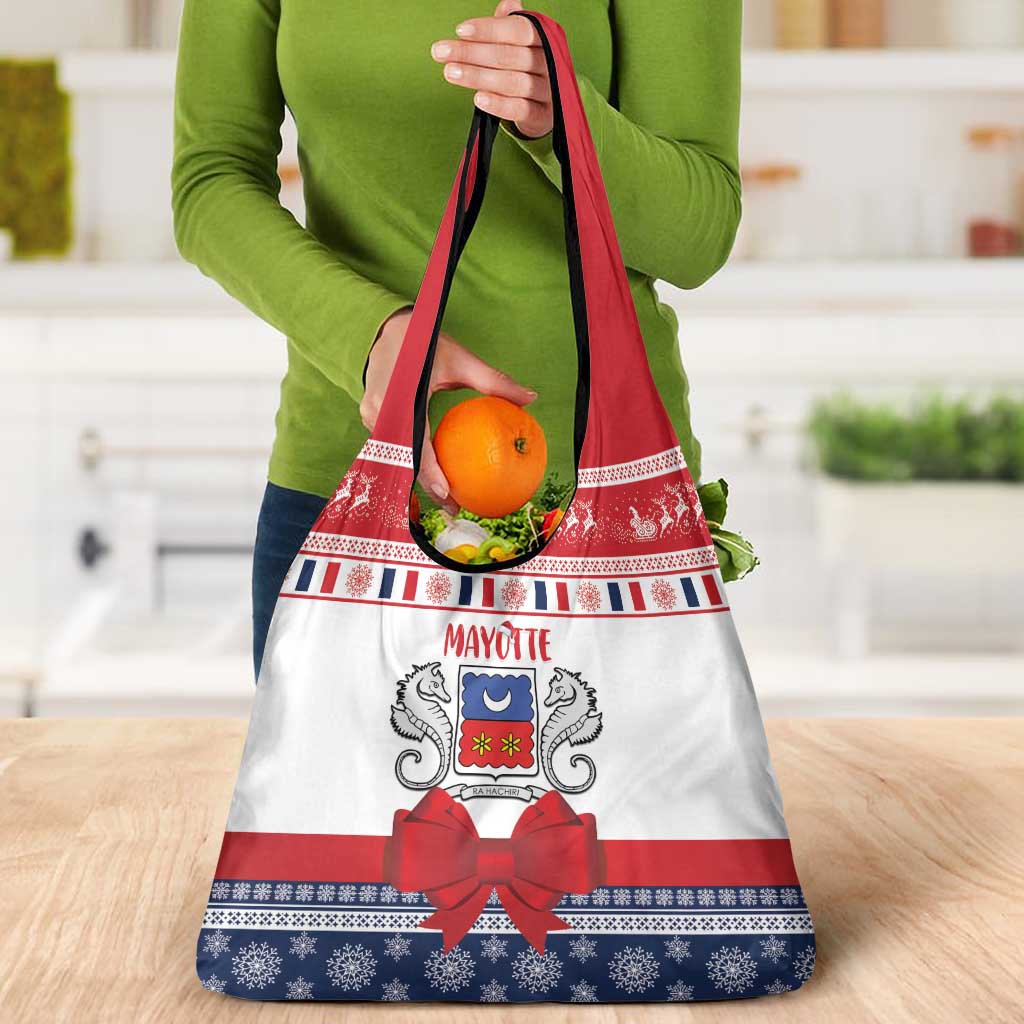 Mayotte Christmas Grocery Bag Joyeux Noel - Wonder Print Shop