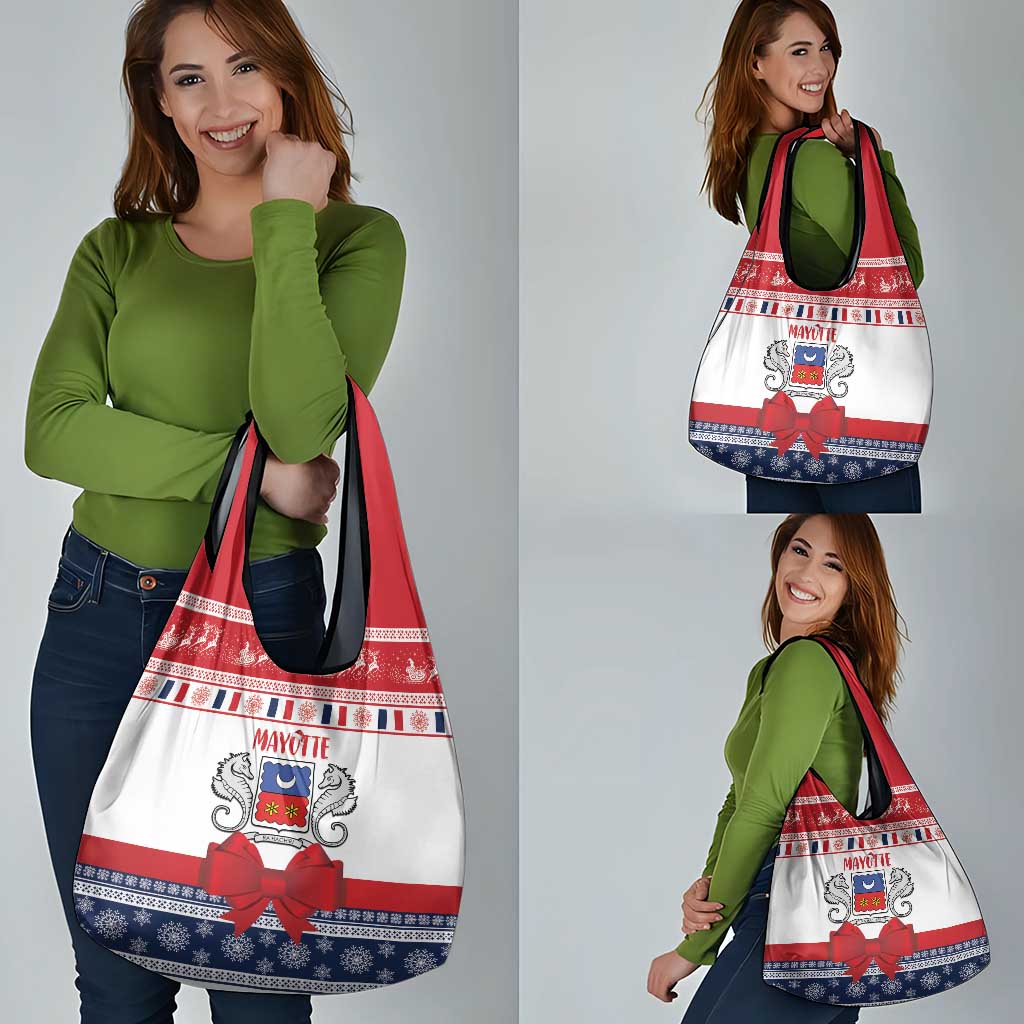 Mayotte Christmas Grocery Bag Joyeux Noel - Wonder Print Shop