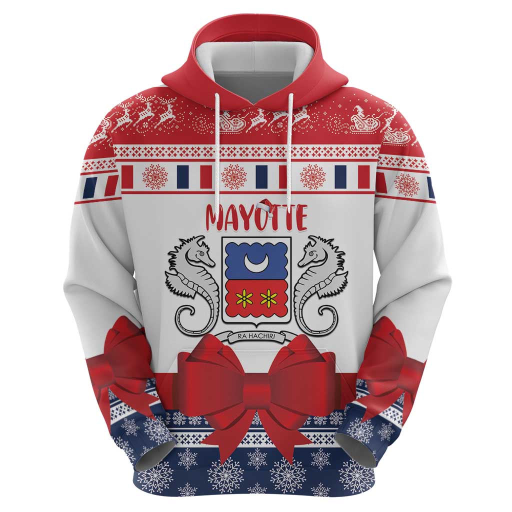 Personalized Mayotte Christmas Hoodie Joyeux Noel - Wonder Print Shop