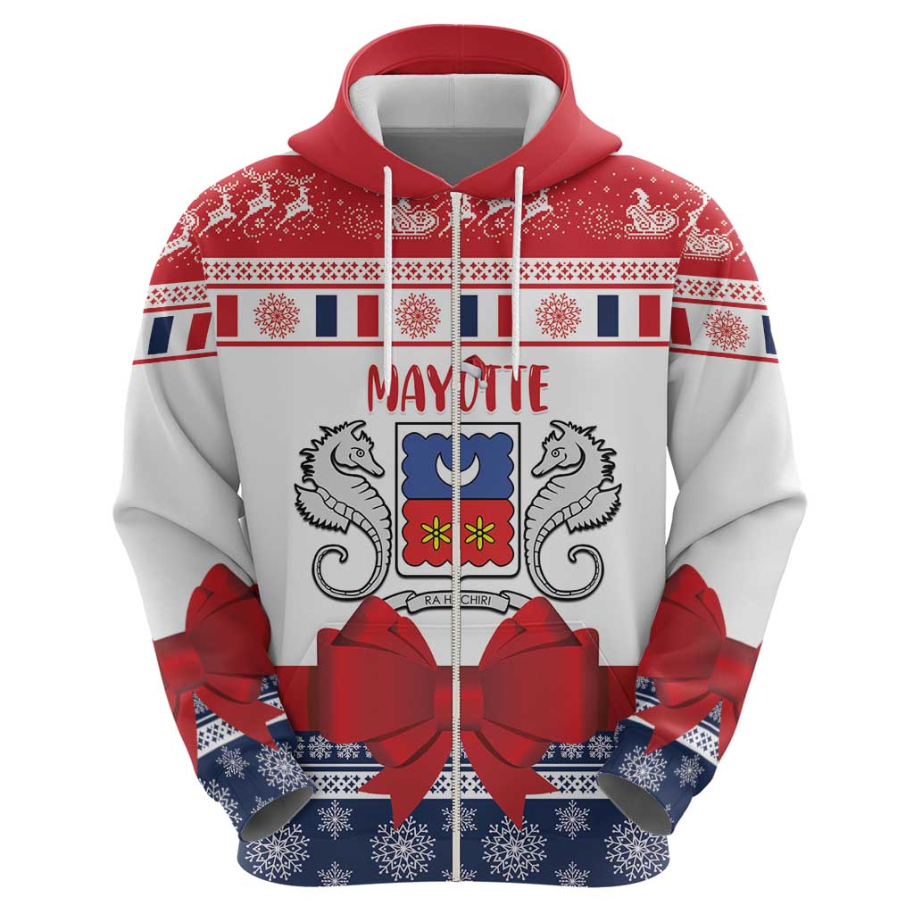Personalized Mayotte Christmas Hoodie Joyeux Noel - Wonder Print Shop