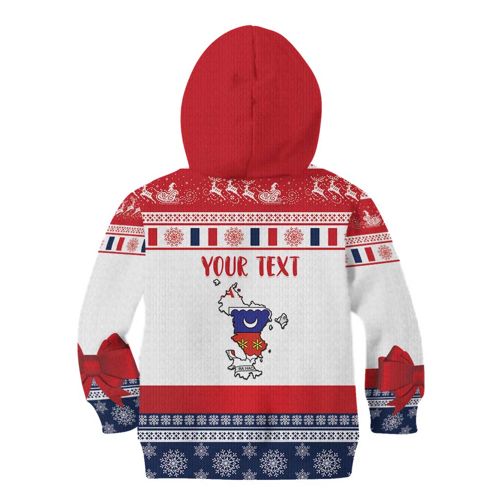 Personalized Mayotte Christmas Kid Hoodie Joyeux Noel - Wonder Print Shop