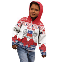 Personalized Mayotte Christmas Kid Hoodie Joyeux Noel - Wonder Print Shop