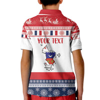 Personalized Mayotte Christmas Kid Polo Shirt Joyeux Noel - Wonder Print Shop