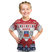 Personalized Mayotte Christmas Kid T Shirt Joyeux Noel - Wonder Print Shop