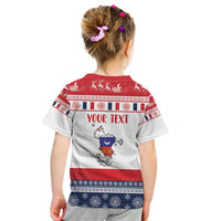 Personalized Mayotte Christmas Kid T Shirt Joyeux Noel - Wonder Print Shop