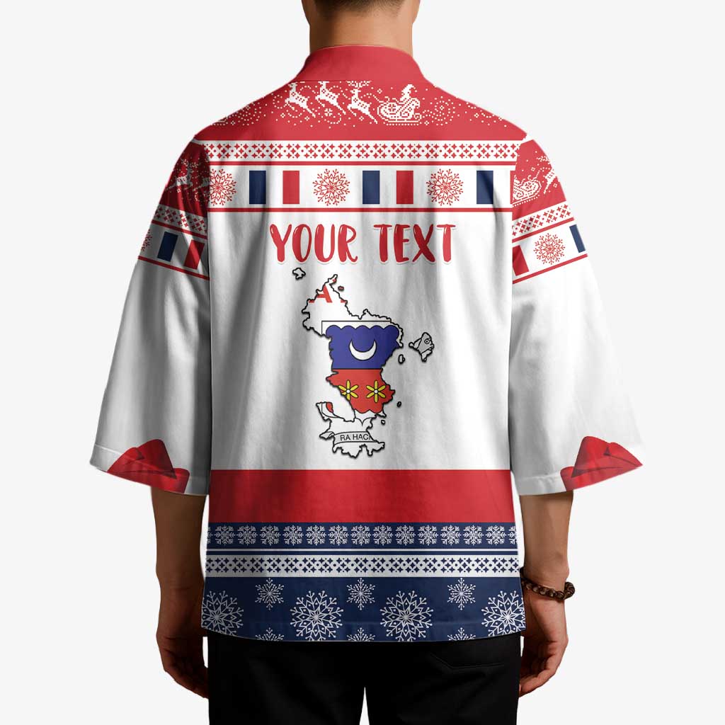 Personalized Mayotte Christmas Kimono Joyeux Noel - Wonder Print Shop