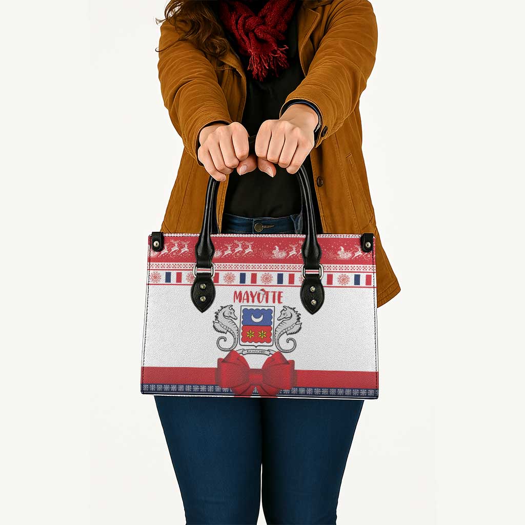 Mayotte Christmas Leather Bag Joyeux Noel - Wonder Print Shop