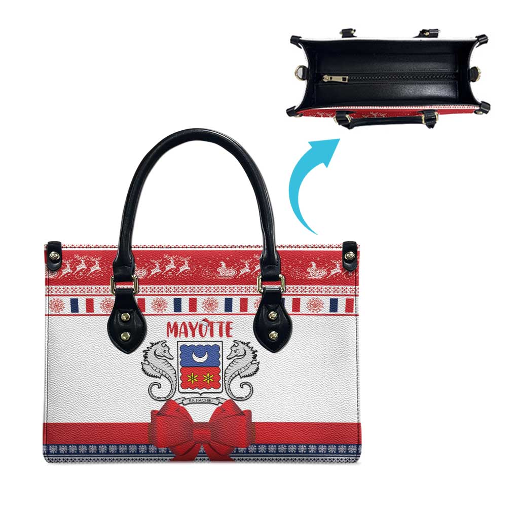 Mayotte Christmas Leather Bag Joyeux Noel - Wonder Print Shop