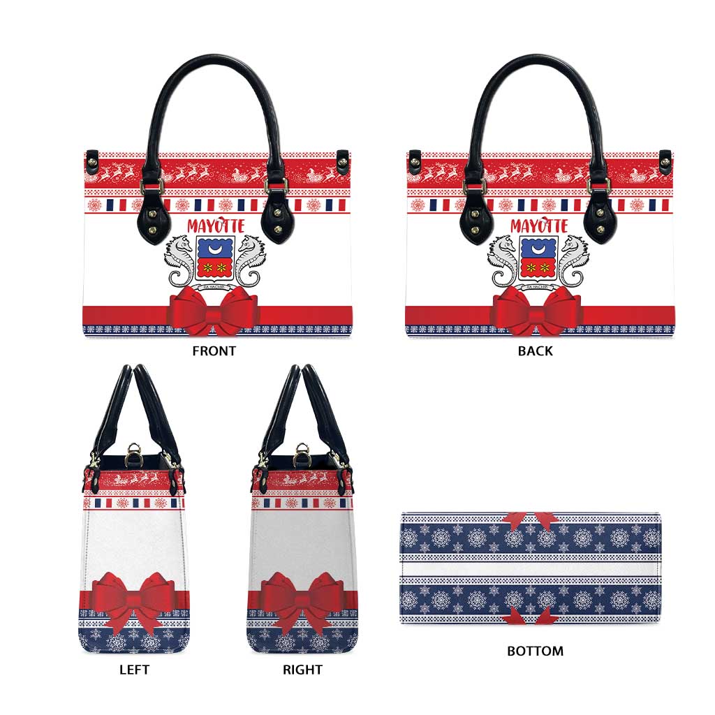 Mayotte Christmas Leather Bag Joyeux Noel - Wonder Print Shop