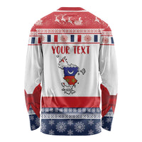 Personalized Mayotte Christmas Long Sleeve Shirt Joyeux Noel - Wonder Print Shop