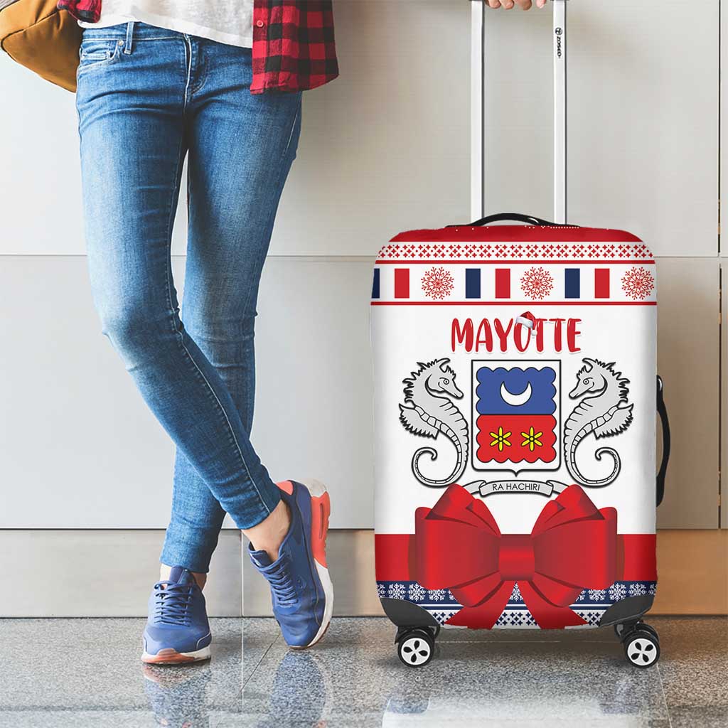 Mayotte Christmas Luggage Cover Joyeux Noel - Wonder Print Shop