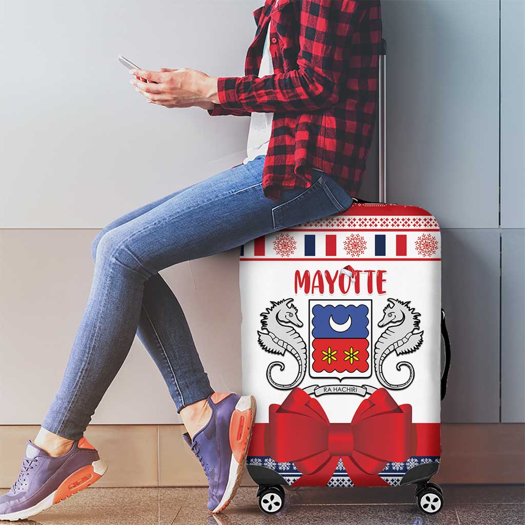 Mayotte Christmas Luggage Cover Joyeux Noel - Wonder Print Shop